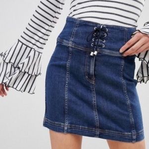 Free People Bodycon Jean Skirt 8